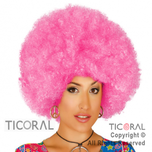 PELUCA AFRO SUPER FUCSIA HS7530-15 x 1